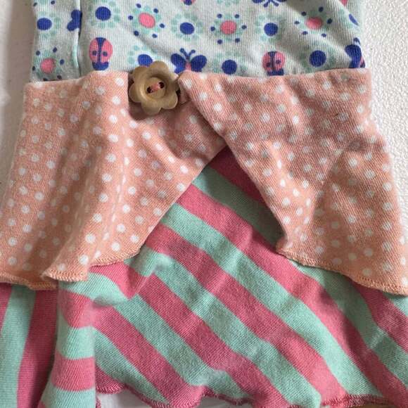 Matilda Jane Girls Ruffle Pants Happy and Free Butterfly Ladybugs sz10 k1 - Picture 5 of 7